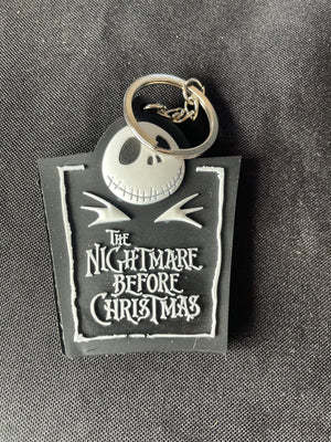 Jack Nightmare Before Christmas Flat PVC Keyring