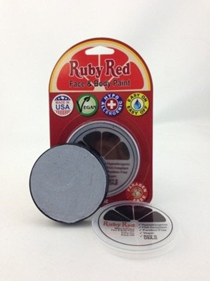 Professional Vegan Ruby Red Face Paint- Light Grey