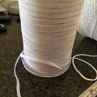 6mm Elastic White or Black