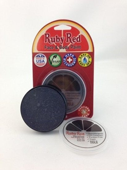 Professional Vegan Ruby Red Face Paint- Charcoal