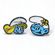 *Anime Earrings - Smurf