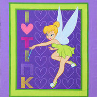 I love Tink  Tinkerbell Panel Cotton Fabric - I'm A Craftaholic