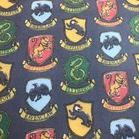 Harry Potter House Sketch Emblems Quilting Cotton Fabric