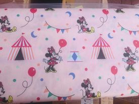 Disney Minnie Mouse Goes to Circus Quilting Cotton Fabric