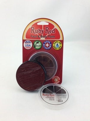 Professional Vegan Ruby Red Face Paint - Maroon