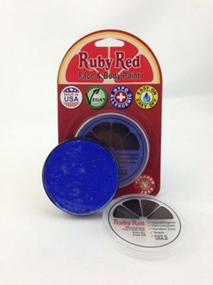 Professional Vegan Ruby Red Face Paint - Blue