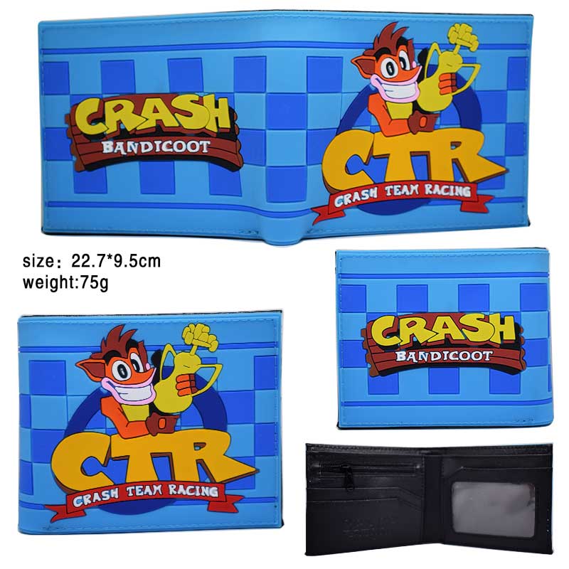 Character Wallets - Crash Bandicoot Blue