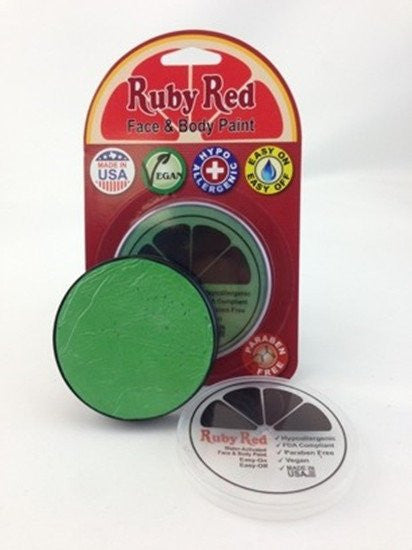 Professional Vegan Ruby Red Face Paint- Lime Green