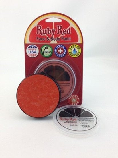 Professional Vegan Ruby Red Face Paint - Pumpkin