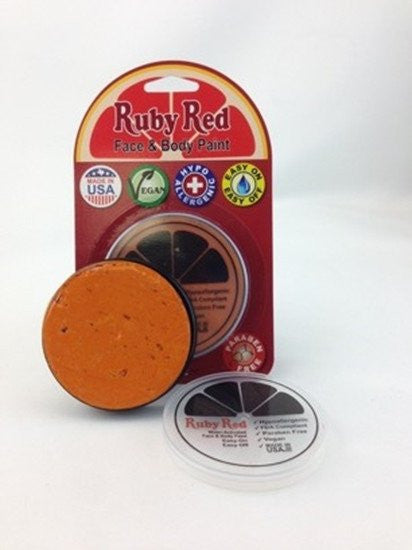 Professional Vegan Ruby Red Face Paint- Burnt Orange