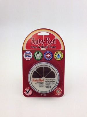 UV Ruby Red Professional Face paint - White