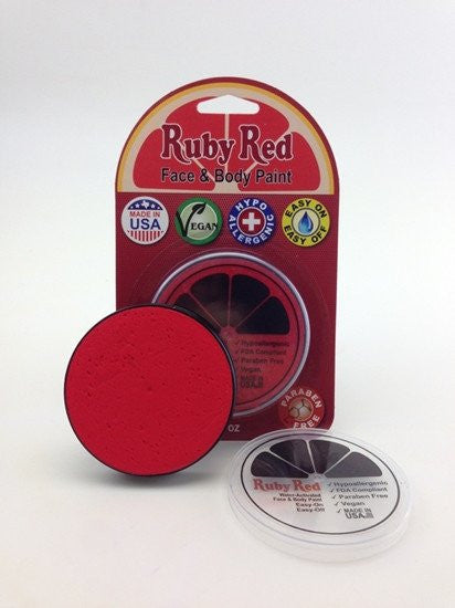 UV Ruby Red Professional Face paint - Red