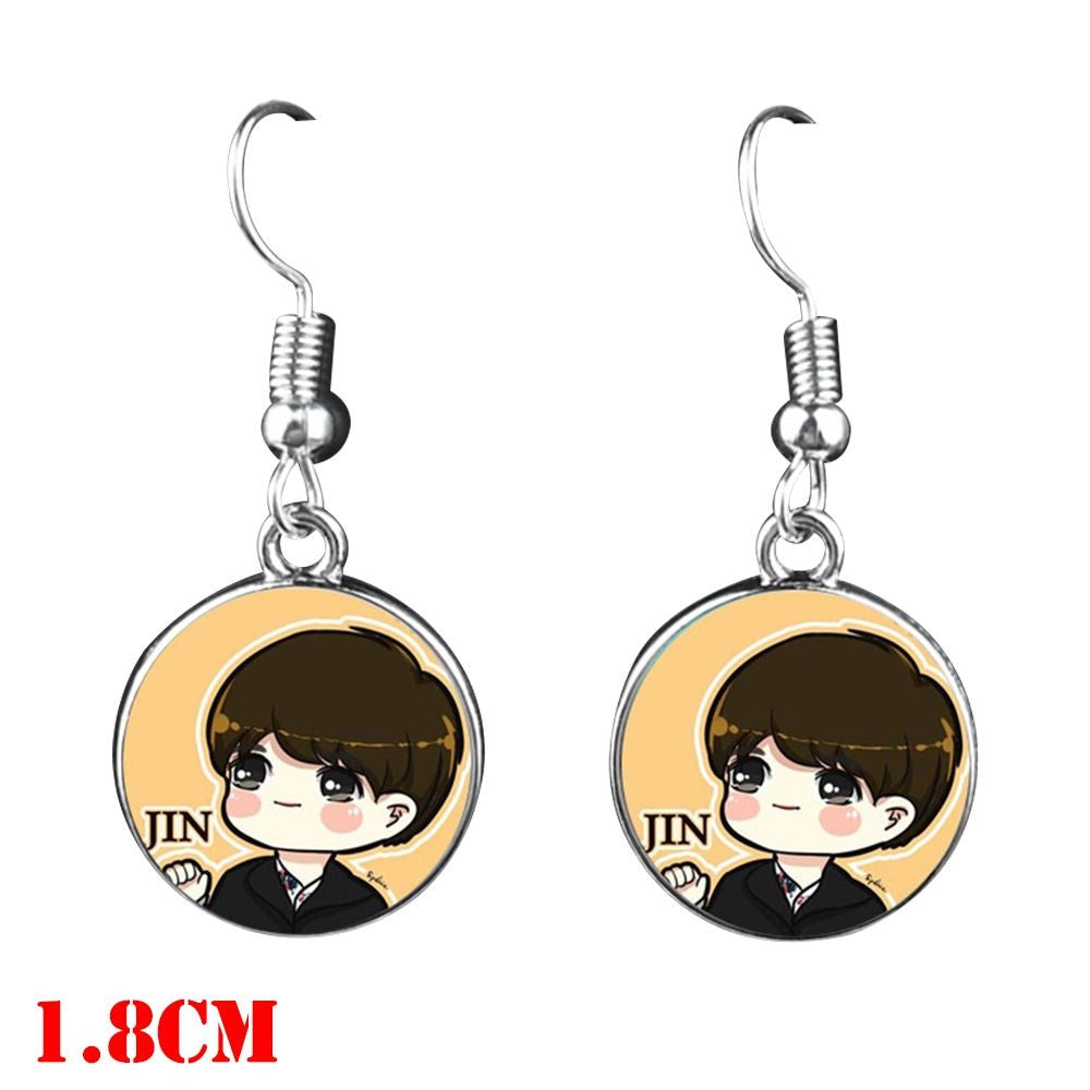 *BTS  Dangle Earrings - Jin