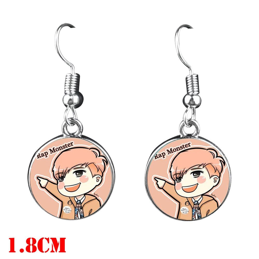 *BTS  Dangle Earrings - Rap Monster