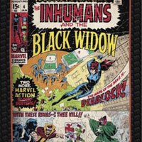 Marvel Comic - Black Widow Panel Cotton Fabric