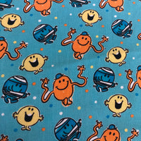 Mr Men Mr Tickles and Mr Bump Mr Happy Quilting Cotton Fabric