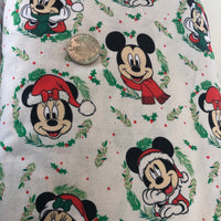 Christmas Mickey and Minnie Quilting Cotton Fabric