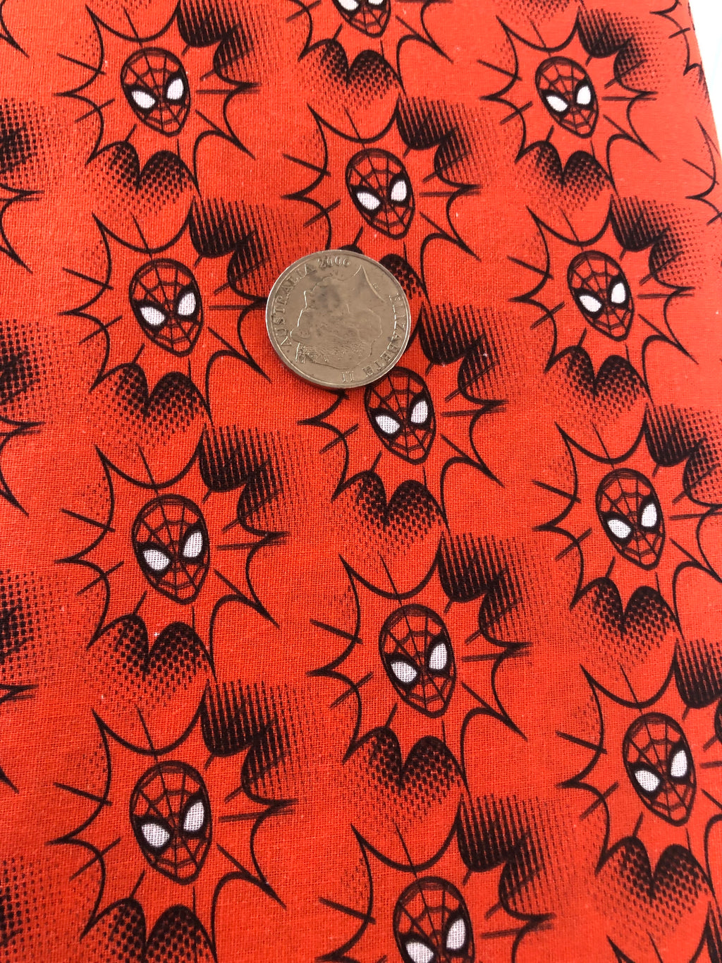 Spiderman Faces Quilting Cotton Fabric