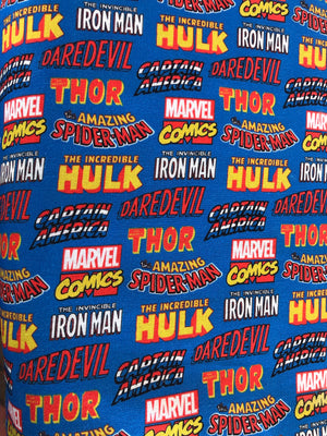 Marvel Avenger Logo Quilting Cotton Fabric