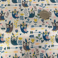 Indian Owls Quilting Cotton Fabric