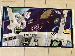 Space Panel Cotton Fabric