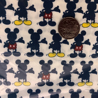 Mickey Mouse Silhouette Scatter Quilting Cotton Fabric