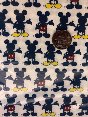 Mickey Mouse Silhouette Scatter Quilting Cotton Fabric