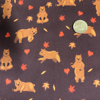 Brown Bear Quilting Cotton Fabric