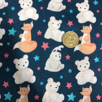 Foxs & Teddy Bears Quilting Cotton Fabric