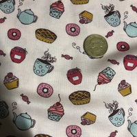 Sweet Addiction Coffee & Cake Quilting Cotton Fabric