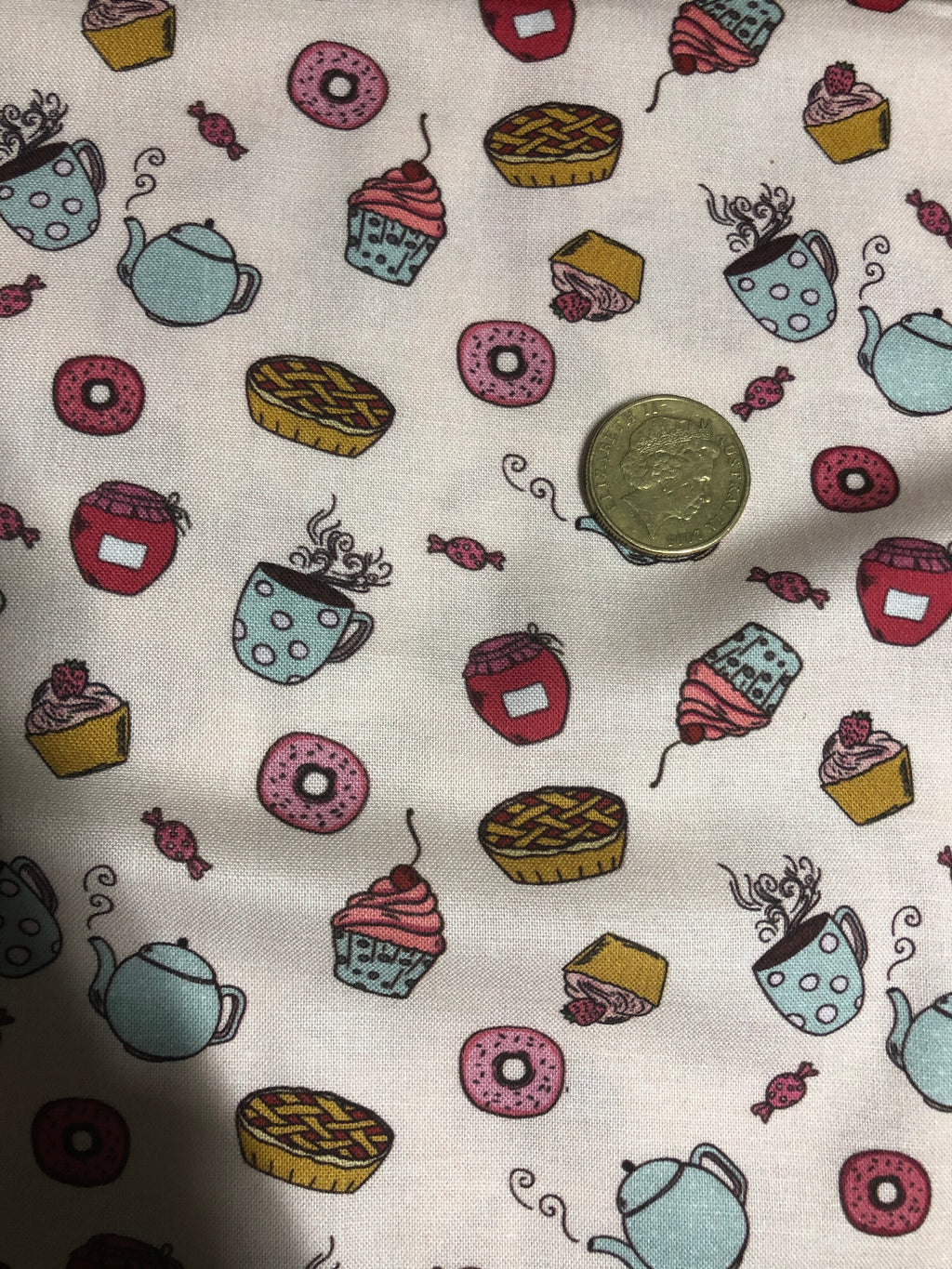 Sweet Addiction Coffee & Cake Quilting Cotton Fabric
