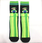 Super Mario Luigi Long Character Socks