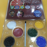 Ruby Red 2ml Face & Body Paint Set - Clasic Colours - I'm A Craftaholic