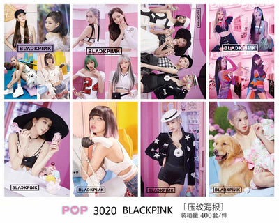 Black Pink A3 Poster Set (8 Posters)