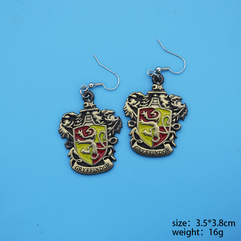 *Harry Potter Dangle Earrings - Gryfindoor