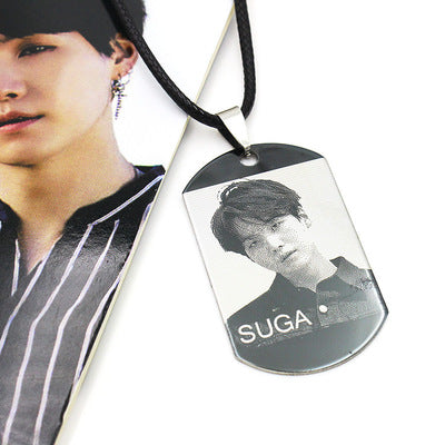 *BTS Necklace Engraved - Suga