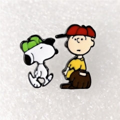 Anime Earrings - Snoopy  and Charlie Brown Peanuts