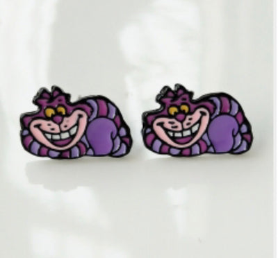 Disney Earrings - Alice in Wonderland Cheshire Cat studs
