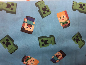 Minecraft Scatter Cotton Fabric