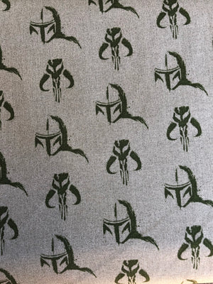 Star Wars Logo Mandalorian Quilting Cotton Fabric