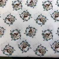 Bambi Cameo  Sketch Scatter Cotton Fabric