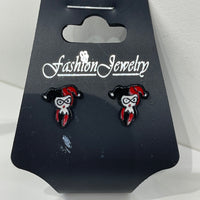 DC Comic Earrings - Harley Quinn