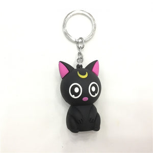 Sailor Moon Cat 3D  PVC  Keyring