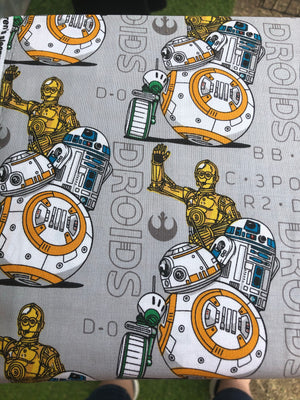 Star Wars Droids R2D2 Quilting Cotton Fabric