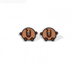 BTS Mascot Stud Earrings - Shooky