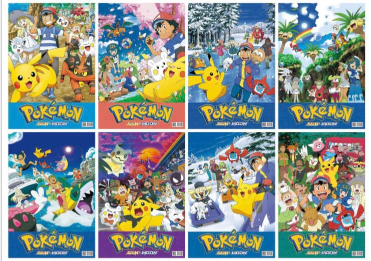 *Pokemon A3 Poster Set (8 Posters)