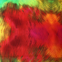 Tie Dye Rainbow Red/Green Quilting Cotton Fabric