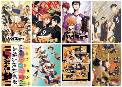 Haikyuu A3 Poster Set (8 Posters)