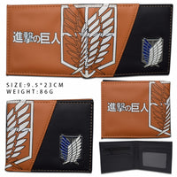 Character Wallet - Attack on Titan Metal Badge