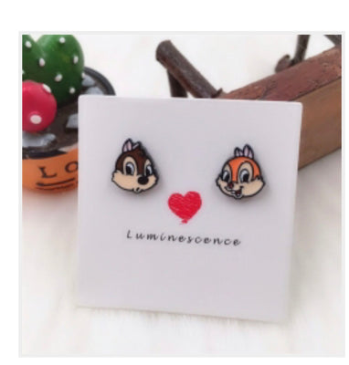 Disney Earrings - Chip and Dale